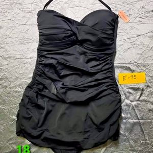 Black one peice bathing suit